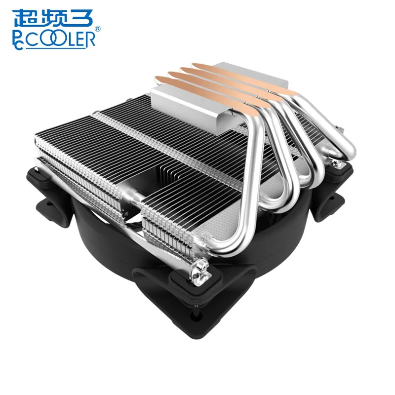 Кулер PCCOOLER 12 см Air CPU кулер вентиляторы 4 тепловых трубки светодиодный вентилятор