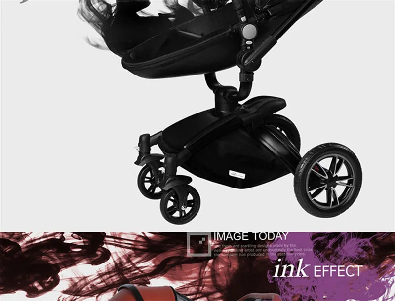 Горячая мама детская коляска 3 в 1 Алюминиевый сплав высокий вид складной шок детская коляска 360 Вращение коляска для новорожденных корзина+ автомобильное сиденье