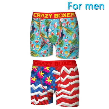 

Crazy Boxer pack 2 boxer shorts for men printed in various colors