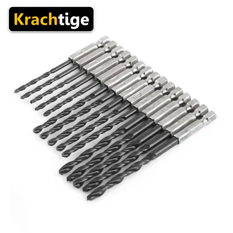 12 NEW 1//4/" DRILL BITS HSS BLACK NITRIDED