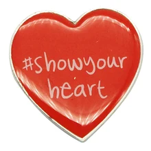 Пользовательские дешевые завод Красное сердце светодиодный милый значки значок на лацкан для продажи