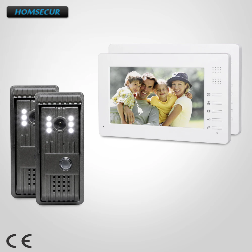 

HOMSECUR 7inch Video Door Entry Security Intercom with IR Night Vision for Home Security XC003+XM706