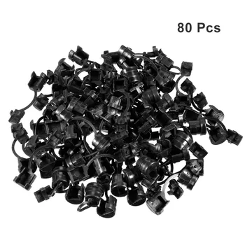 

Uxcell 80Pcs/lot A9 Nylon Strain Relief Bushing Wires Protectors Black for 5.3mm Width Flat Cables 22 x 13mm