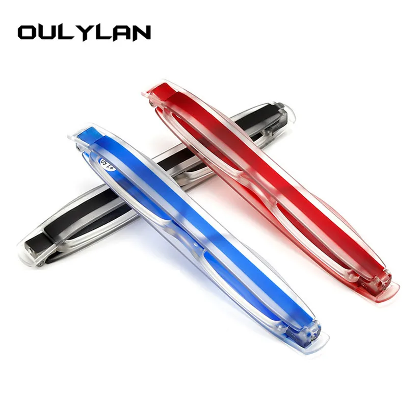

Oulylan Folding Reading Glasses Women Men 360 Degree Rotation Presbyopic Foldable Unisex Spectacles Diopter + 1.5 2.5 3.0 3.5