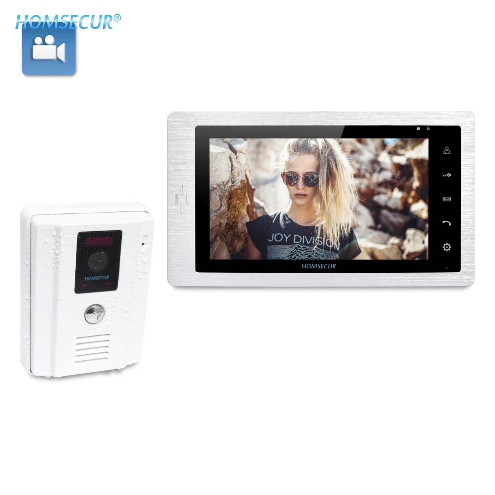 

HOMSECUR 7" Video Door Phone Intercom System+Outdoor Monitoring For Apartment TC011-W+TM705R-S