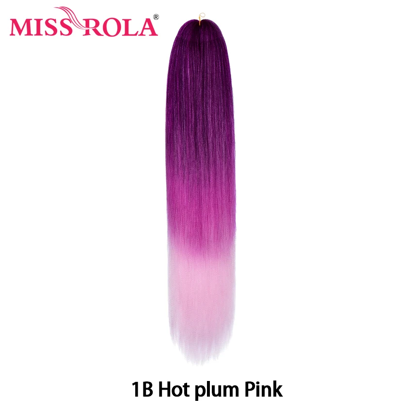 Miss Rola 24 Inches100 g Yaki прямые синтетические волосы для наращивания предварительно растянутые вязанные крючком огромные косы канекалон плетение волос - Цвет: #99