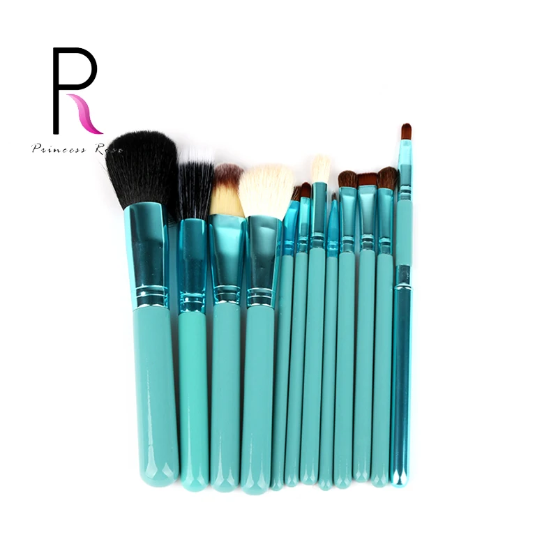 

Princess Rose 12pcs Make Up Brush Set Makeup Brushes Kit Pinceis Maquiagem Pincel Pinceaux Maquillage