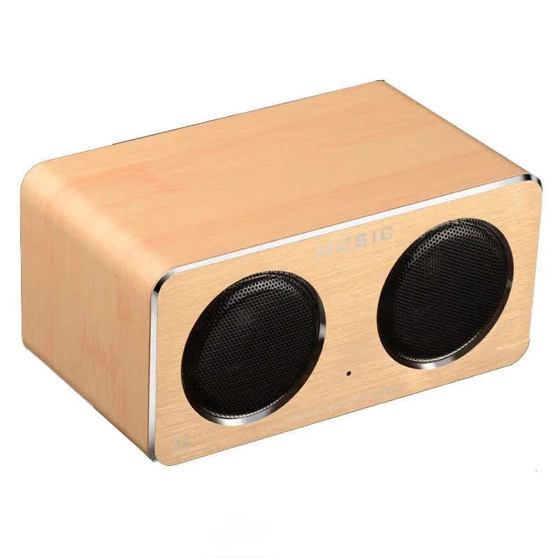 Free Shipping W2 Wooden Card Bluetooth Speaker HIFI Fever Sound Quality