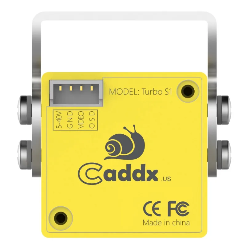 Оригинальная камера Caddx Turbo S1 1/3 CCD 600TVL ИК с блокировкой желтый/зеленый NTSC/PAL