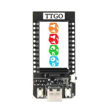 LILYGO®Ttgo t-display esp32 wifi e placa de desenvolvimento do módulo bluetooth 1.14 Polegada lcd placa de controle