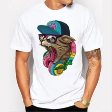 2016 Fashion Retro Wood/ Record Printed Men T shirt Short Sleeve Casual t-shirt Hipster Fractal Pattern tees Cool Tops