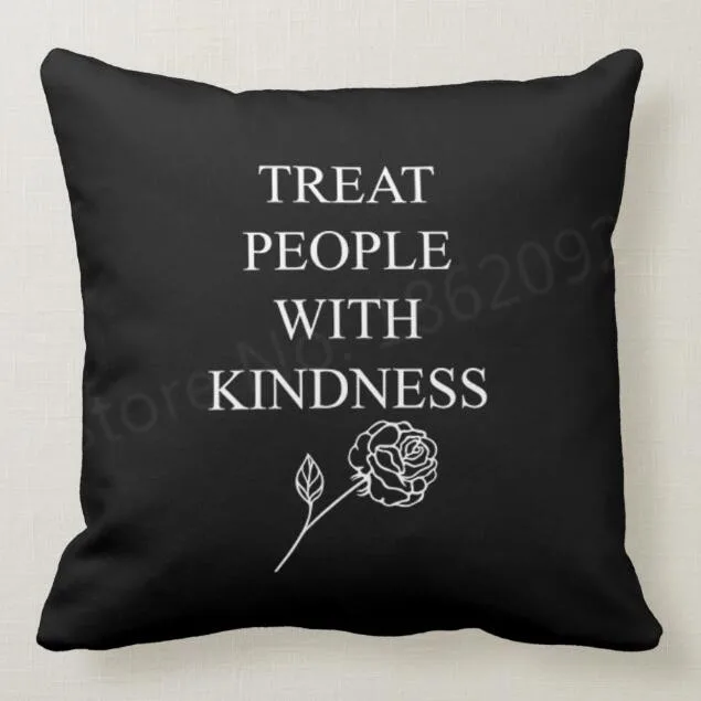 New Harry Styles Treat People with Kindness Throw Pillow Case Cushion Cover Nice Birthday Gifts for Sister Girl 18&quot | Дом и сад