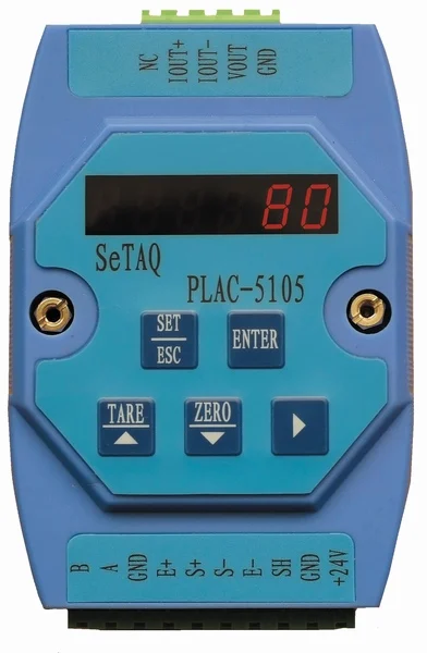 

Weighing Indicator 6-digit LED Adam module Din Rail Mounting for load cells A/D RS485, 4-20mA or 0-10V Analog Output, Free Demo