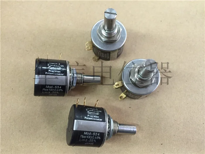 

Original new 100% MOD-534 100R 10 circle turn wirewound potentiometer (SWITCH)