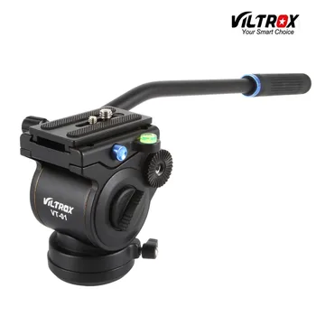 

VT-01 Aluminum Video Camera Fluid Hydraulic Panoramic Tripod Head for DSLR Camera Slider Monopod Shooting Video Film