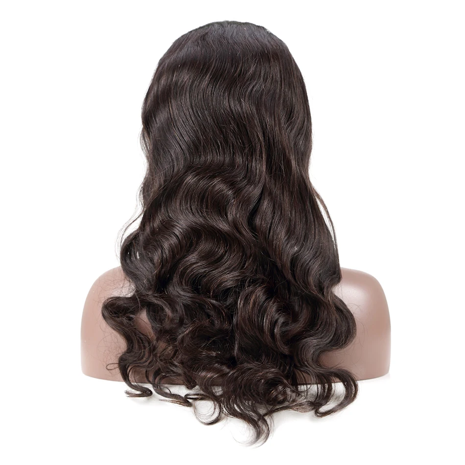 360 синтетический парик 150% плотность бразильские волнистые волосы парики для черных женщин предварительно сорванные с волосами младенца
