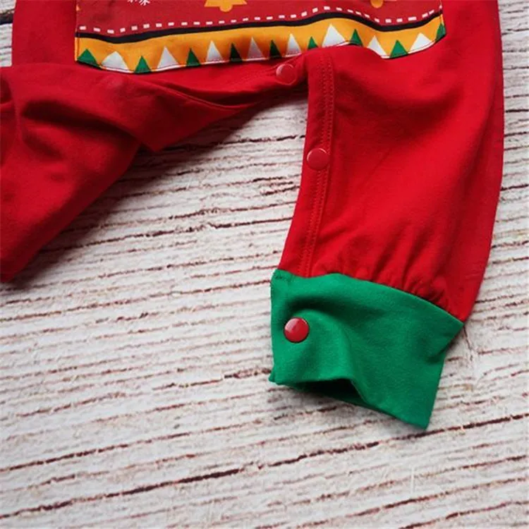 Семейный комплект рождественской одежды для взрослых Малыш младенческой Дети Пижамный набор с рождественским оленем пижамный комплект Домашняя одежда костюм для вечеринки Ночное