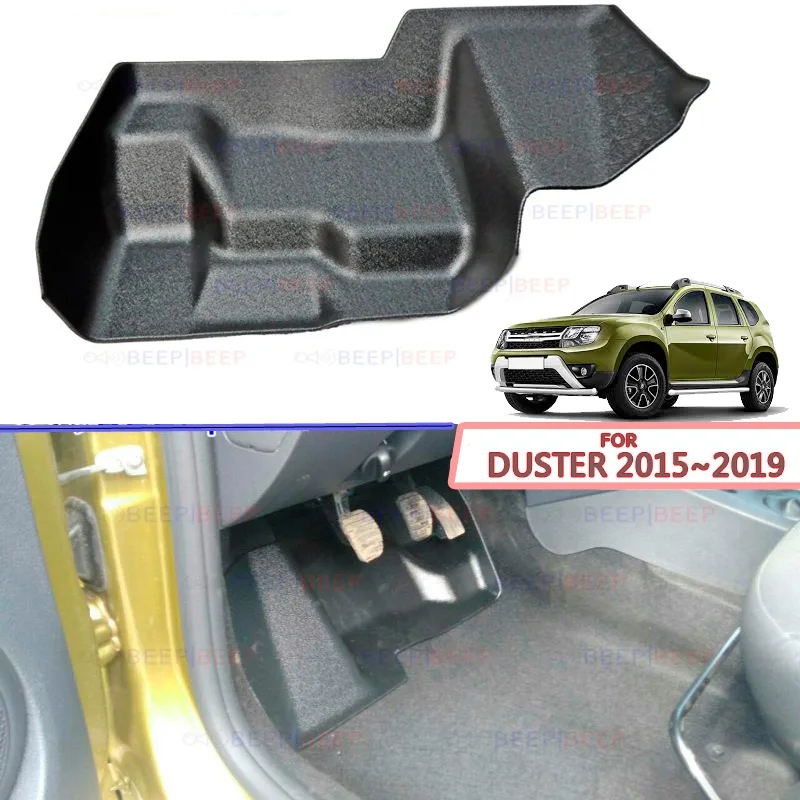 Пластина под педали на внутренней ковровой дорожке для Renault Duster 2015 ~ 2019