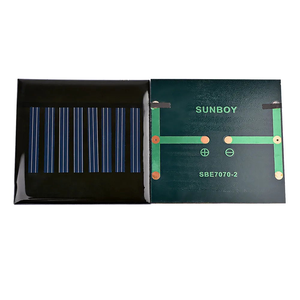 SUNYIMA 2 шт. Портативный панели солнечных батарей 70*70 мм 4V 60mA зарядка от солнечной