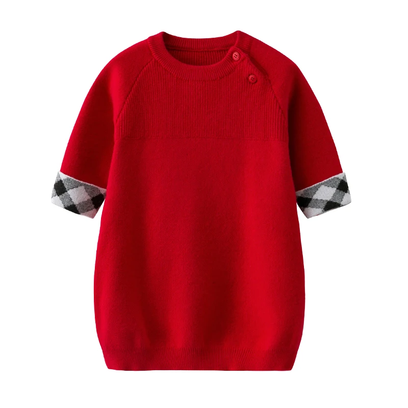 Little Girls Christmas Dress Girls Winter Knit Sweater Dresses Baby Girls' Long-Sleeved Knit Red Dress Winter baby Clothes Little Girls Christmas Dress Girls Winter Knit Sweater Dresses Baby Girls' Long-Sleeved Knit Red Dress Winter baby Clothes