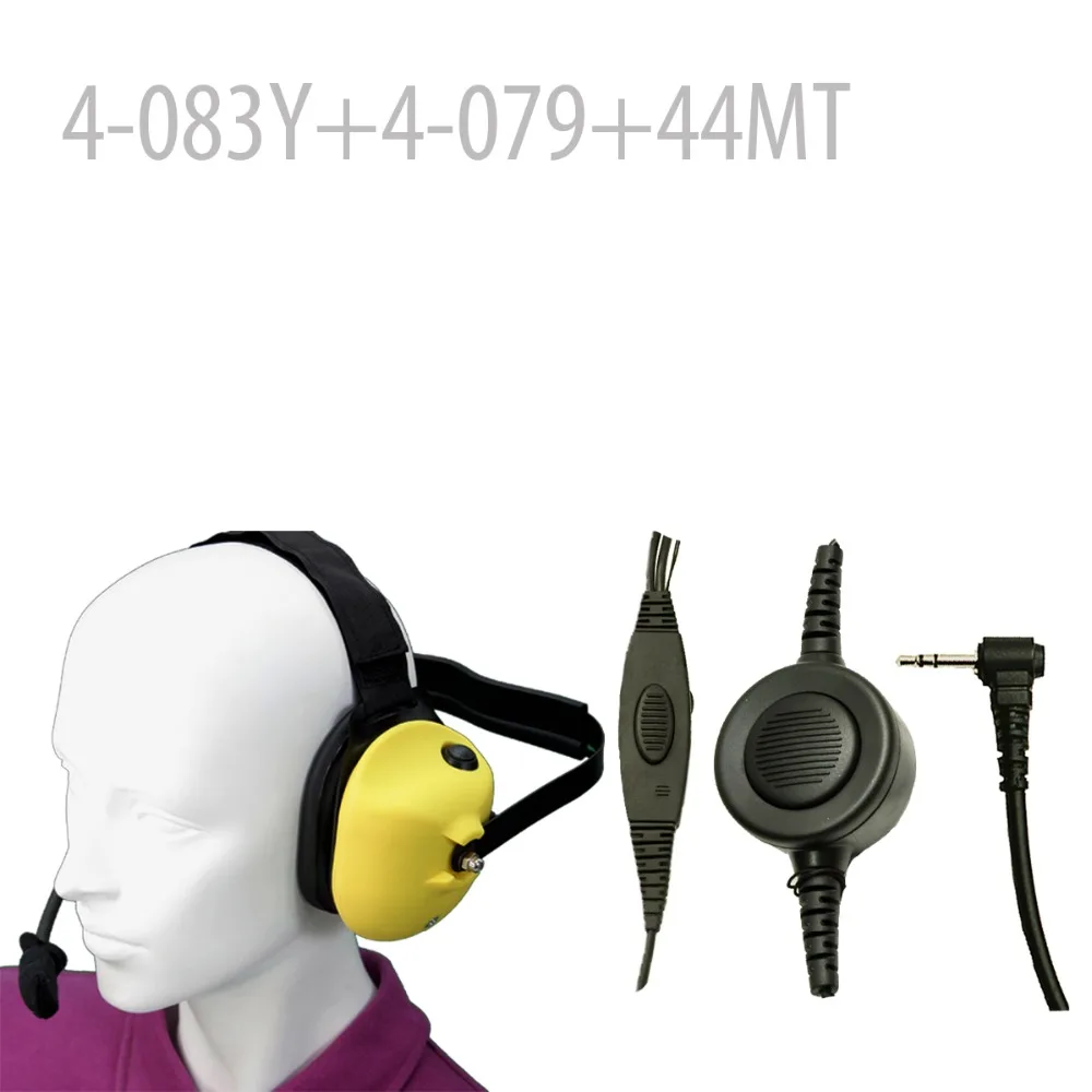 

Heavy duty Noise reduction Headset-Y+Mini Din Plug44-MT for FR50 FR60 FV200 FV300 FV500 FV700 FV750 MYTQ2V MYTQ2U TH-UV3R