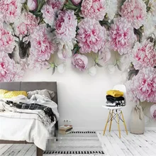 Romantic Peony TV background wall professional production mural wholesale wallpaper mural poster photo wall romantic mediterranean style background wall professional production mural wholesale wallpaper mural poster photo wall