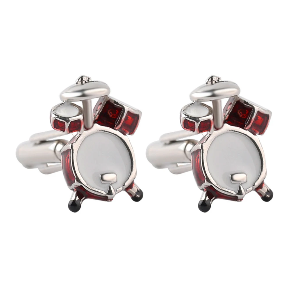 1Pair Men Fashion Drum Shape Cufflinks Cuff Button Party Formal Suit
