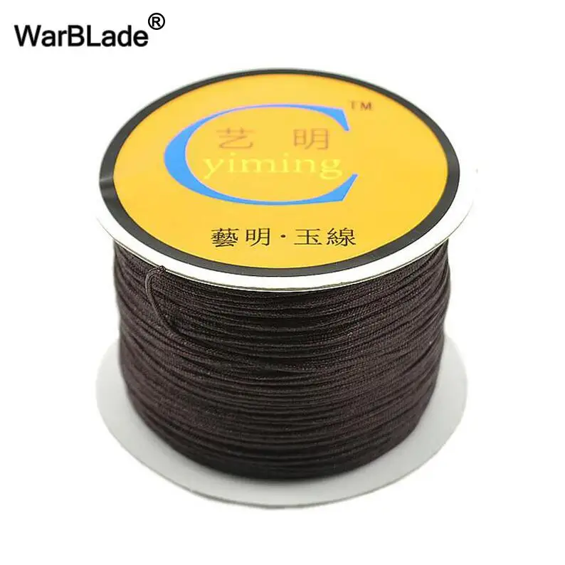 Jewelry Making Accessories 100M 0.8mm 1mm 1.5mm 2mm Cotton Cord Nylon Cord Thread String DIY Tassels Beading Braided Bracelet 