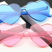 Большой моды Негабаритных Женские Солнцезащитные Очки В Форме Сердца Мило Люблю Модные Очки Очки Водителя