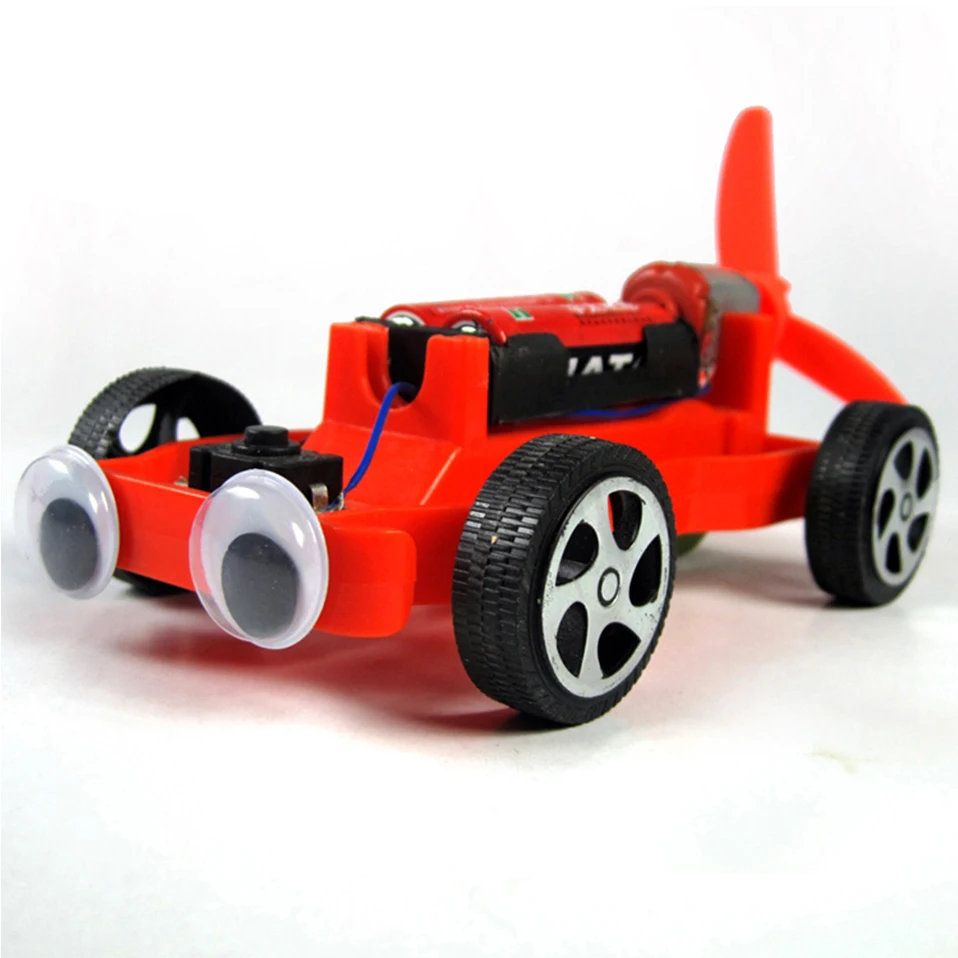 

educational DIY toy wind powered electric racing