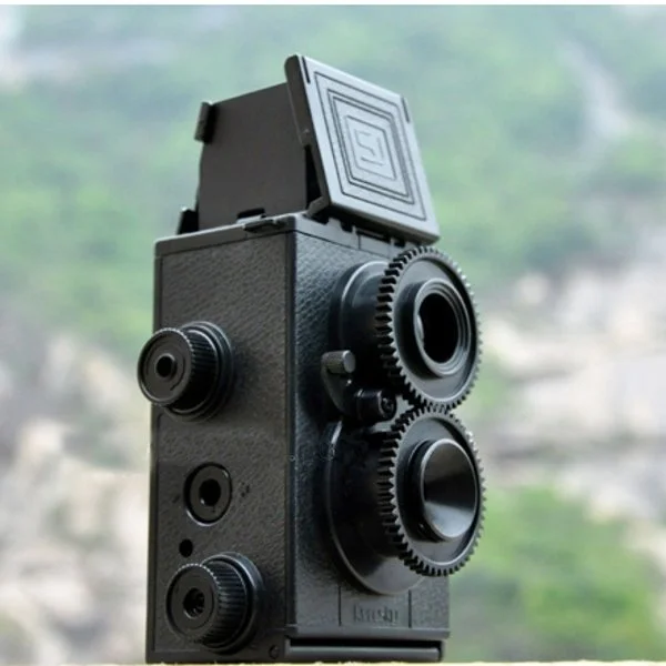 Модный черный DIY двойной объектив Reflex TLR 35 мм Lomo фильм камера комплект Классический игровой хобби фото игрушка подарок для детей/студентов