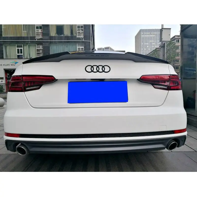 For Audi A4 A4L B9 Limousine 2017 2018   Rear Wing Spoiler, Trunk Boot Wings Spoilers Carbon Fiber
