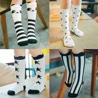 Baby boy girls Knee High Sock Cotton Fox Animal Long Socks kids 0-6Year Warm Leg Warmers Toddlers Kids sock striped Spring/Autum 1
