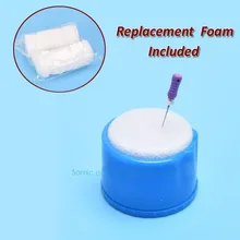 Стоматологическое оборудование круглый Эндо Стенд+ 6 шт. Замена Чистящая пена губки файл Эндодонтический держатель Autoclavable