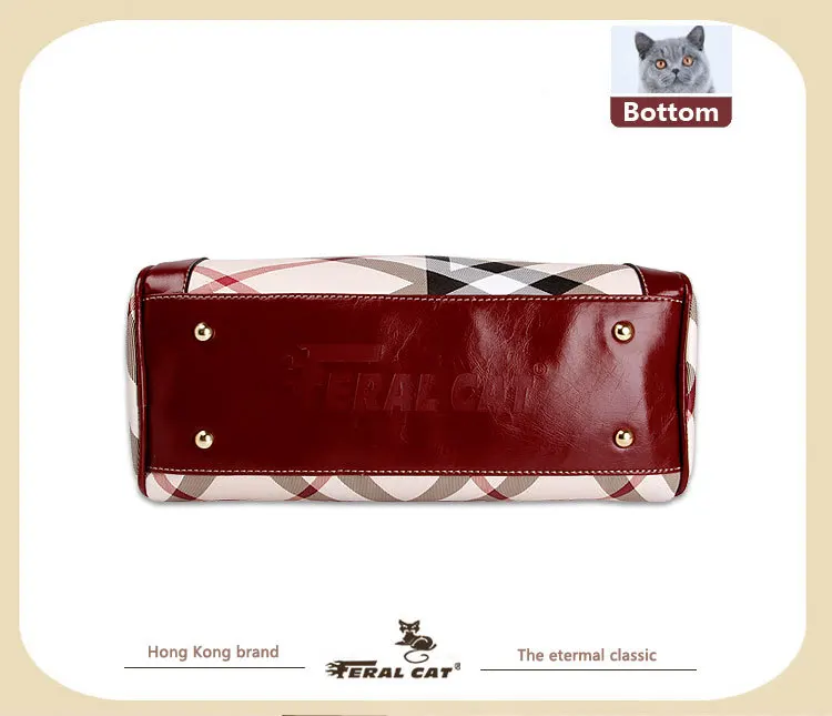 FERAL CAT 2017 Women Luxury Elegant Fashion Handbag Shoulder Bags Ladies Leather Handbags Female Messenger Bag81