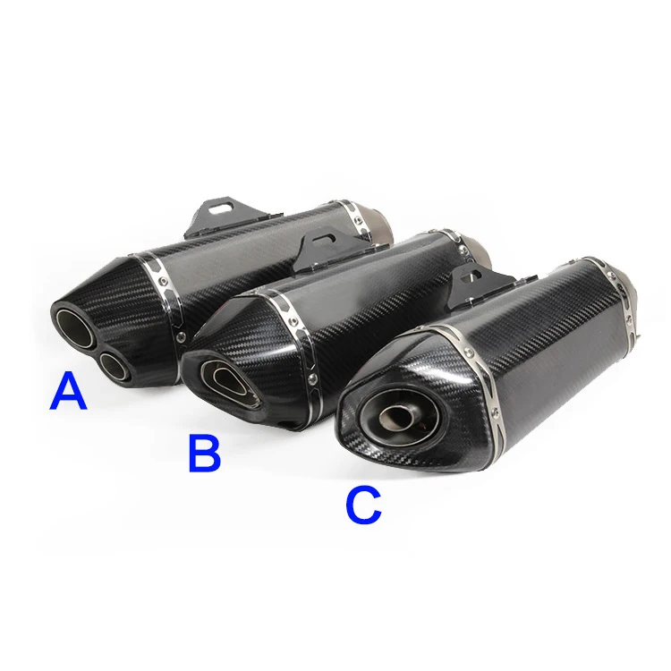 

Motorcycle exhaust pipe akrapovic modified escapamento moto Carbon fiber with db killer For gsr 600 sv650 gsxr 600 k7 trk502 on