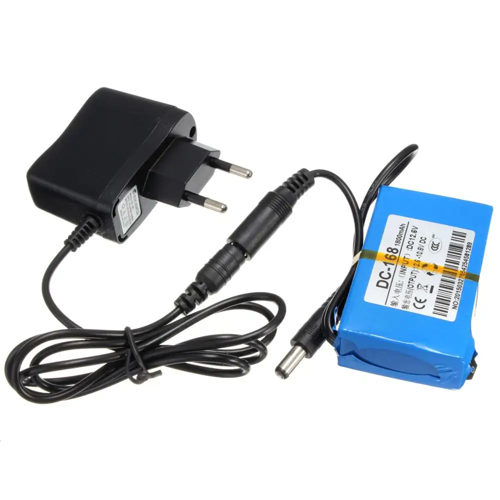 DC 12V 1800 мА/ч Батарея блок батарей 12В Перезаряжаемые литий ионный пакет уличный