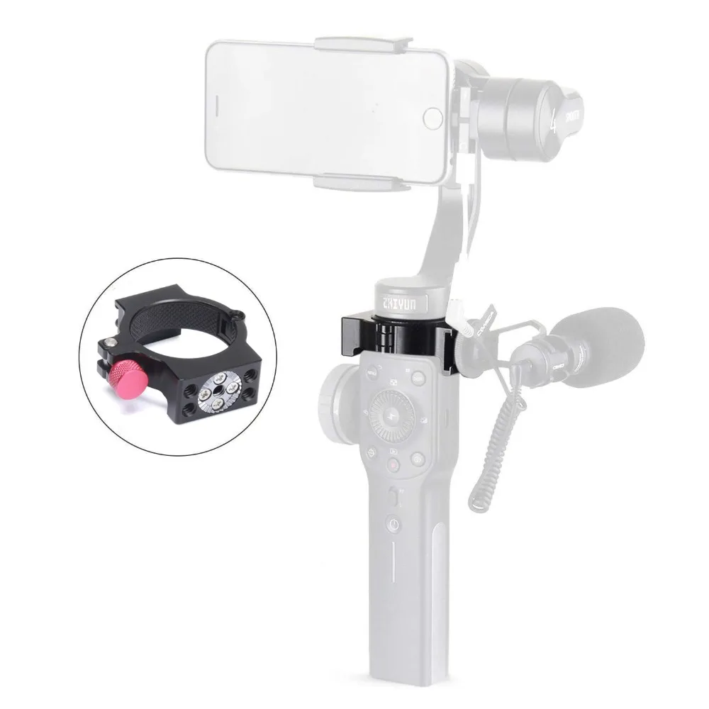 Zhiyun Smooth 4 аксессуары кольцевой адаптер для холодной обуви микрофон 100 г