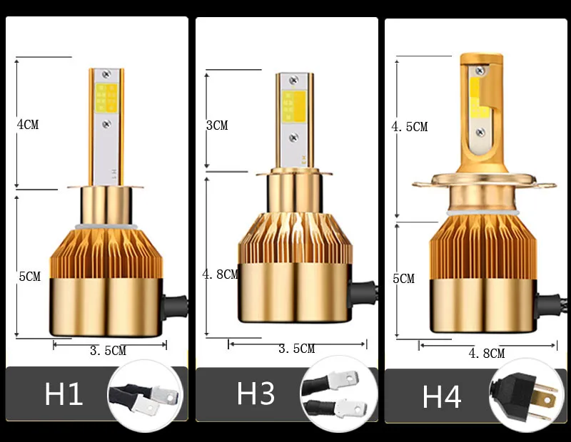 H7 светодиодный H1 H3 H11 9005 9006 HB4 96 W 9600lm Автомобильные фары передние противотуманные фары лампы Автомобильные фары двойной цвет фары