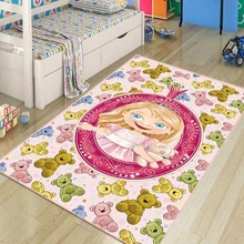 Еще милые медведи и розовые маленькие принцесса девочка 3d печать нескользящие микрофибры Детские украшения для детской комнаты ковер детский коврик