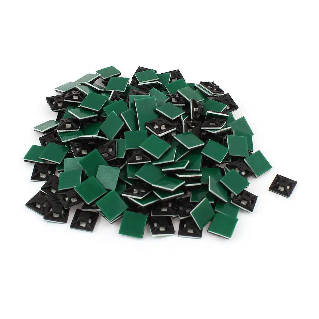 

UXCELL New Hot Sale 200 Pcs/lot Black Plastic 12x12x3mm Square Tough Self-Adhesive Cable Tie Mount Bases For 3mm Zip Tie