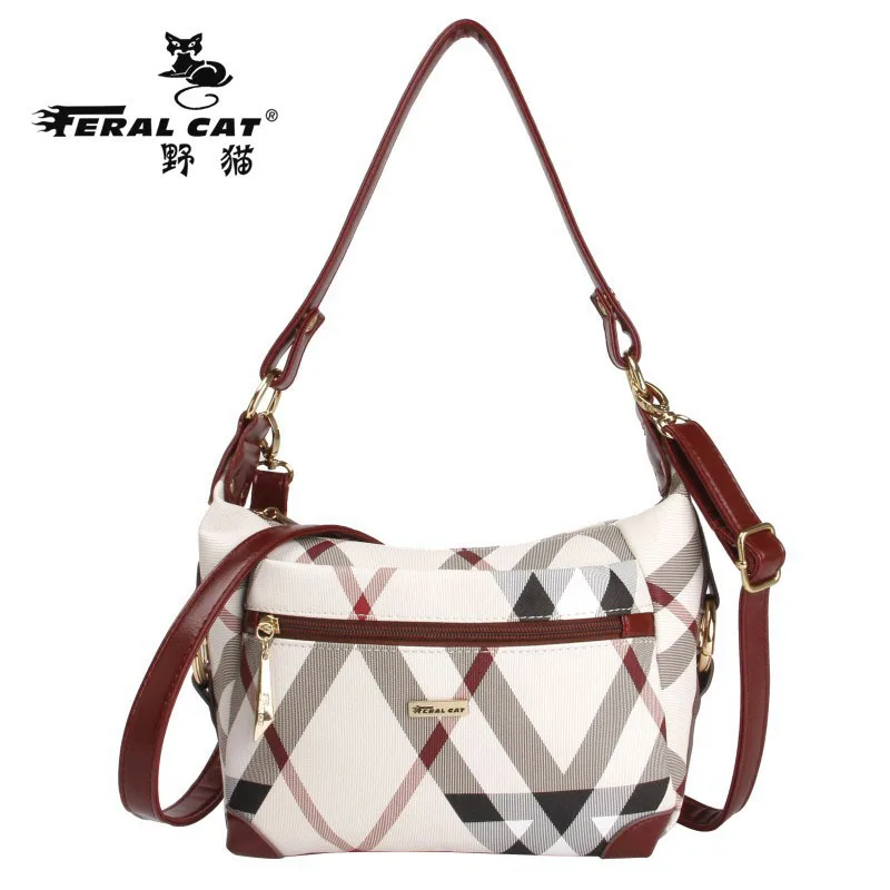 FERAL CAT 2017 Fashion Zipper Women Bag Soft PVC font b Leather b font Women Messenger