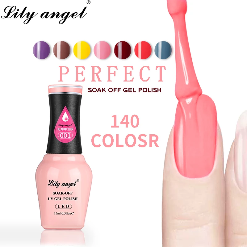 Гель-лак для ногтей Lily angel УФ-гель 15 мл 140 цветов на выбор 37-72 | Красота и здоровье