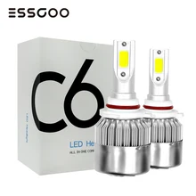 ^#Cheap 2Pcs C6 Car Lights H4 H7 LED H11 9005 9006 9007 H1 H3 H13 880 9004 Auto Headlight Bulbs 72W 8000LM 6000K COB LED Chip Light Lamp ^#Cheap 2Pcs C6 Car Lights H4 H7 LED H11 9005 9006 9007 H1 H3 H13 880 9004 Auto Headlight Bulbs 72W 8000LM 6000K COB LED Chip Light Lamp