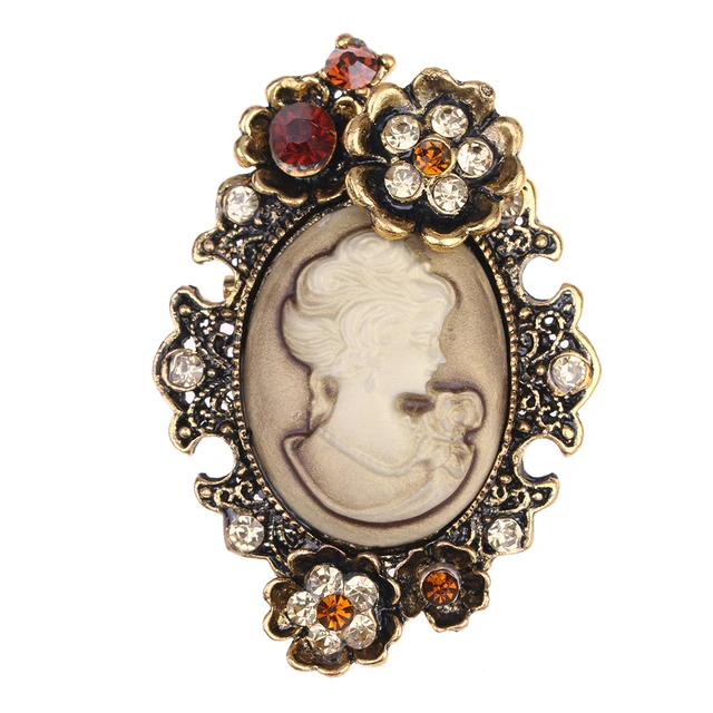Victorian lady brooch sale