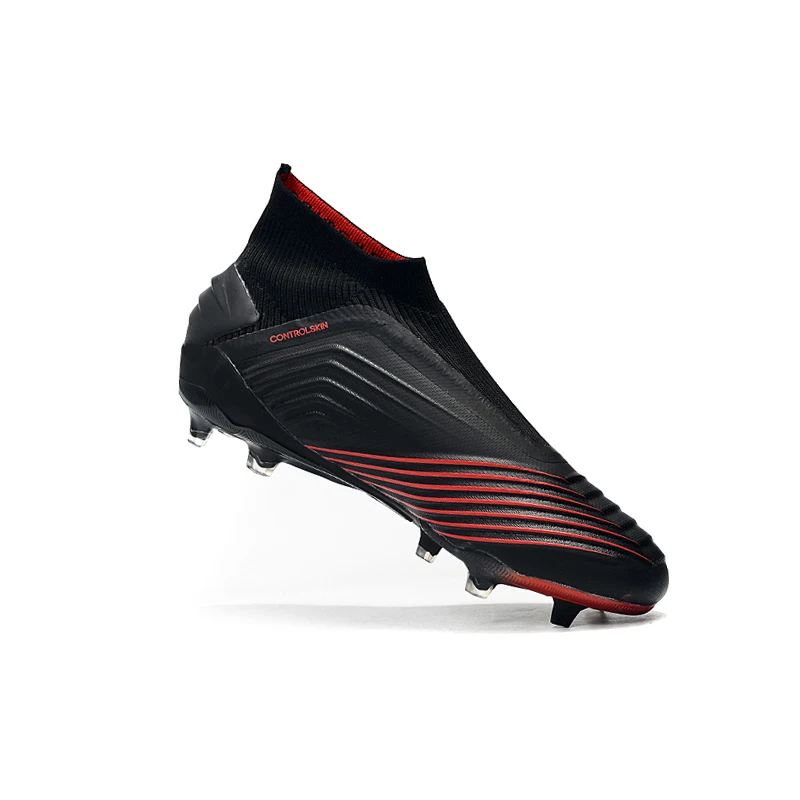 

sufei Men Football Boots High Ankle Original Soccer Shoes FG Predator 19+ Training Cleats chuteira futebol Wholesale
