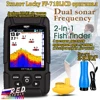 LUCKY FF718LiCD con pantalla a color ecosonda a prueba de agua Frecuencia de Sonar doble Sonar inalámbrico y cableado 200 KHz/83 KHz 100M ► Foto 1/6