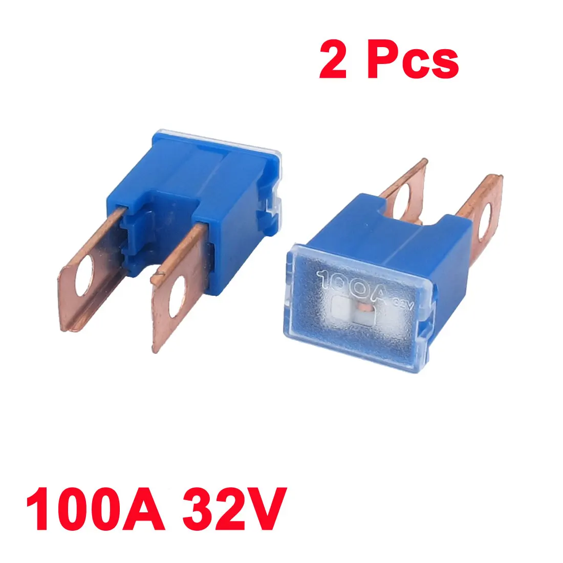 X Autohaux Авто 100A 32V Male Pal 2 прямые лезвия плавкий предохранитель синий шт|pal fuse|fuse palfuse