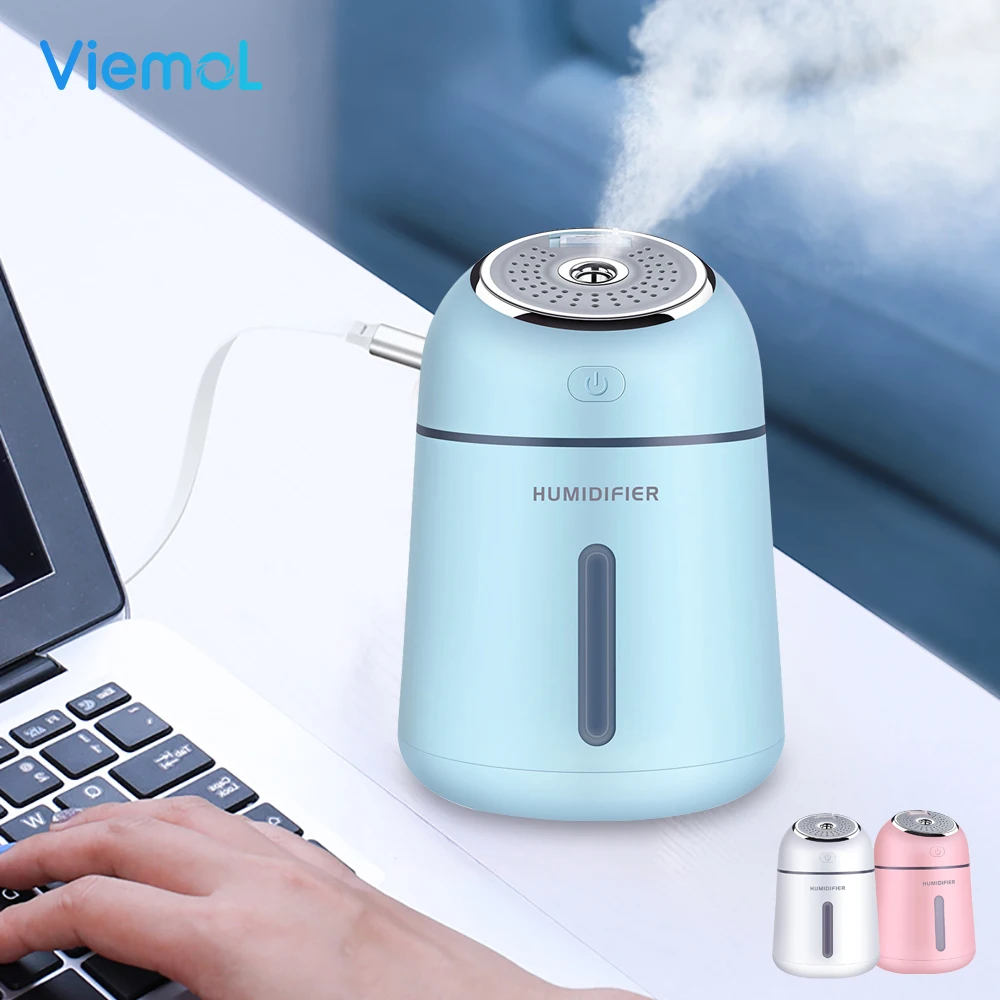

Viemol 330ML 3 in 1 Creative Small Q Humidifier Essential Oil Diffuser Aroma Lamp LED Night Light USB Fan Aromatherapy Air Purif