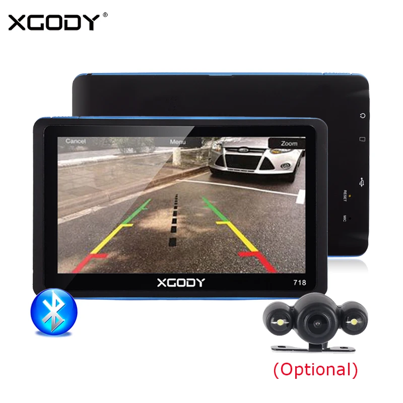 XGODY 7 Inch Car GPS Navigator 128MB 8GB FM Bluetooth Touch Screen GPS